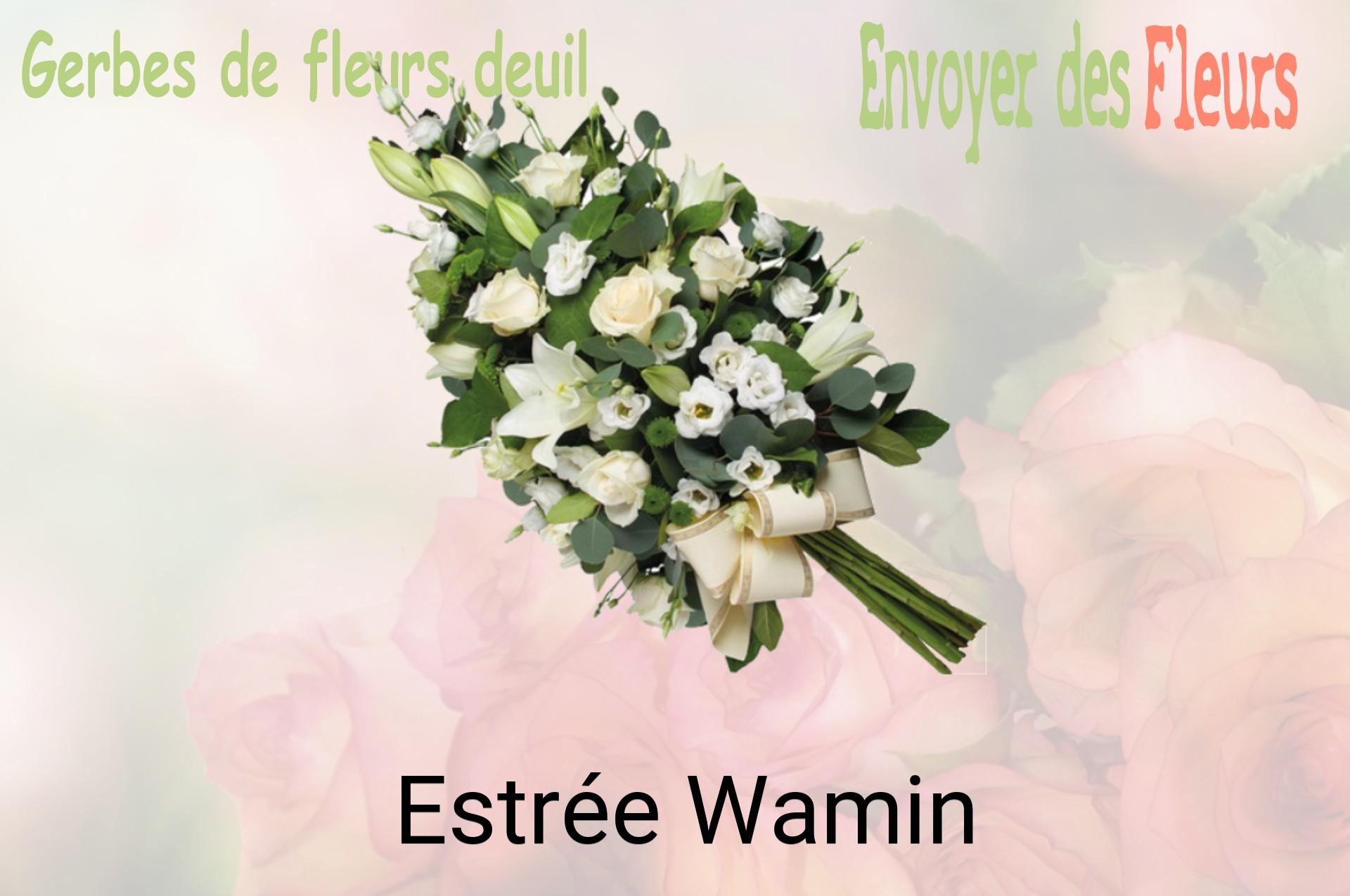 Gerbe de fleurs de deuil livrée à Estrée-Wamin